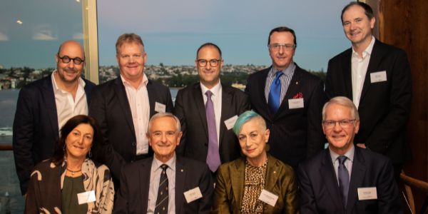 Wits Australia Board and Philanthropy Advisory Committee_BACK LtoR Back: Michael Segerman, Philip Zylstra, Lawrence Jackson Wits Aus Rep, Andy Schmulow, Rob Hamer.FRONT LtoR  Myra Salkinder, Philip Mayers, Lenore Manderson, Graham Craig